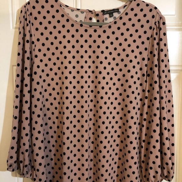 Adrianna Pappell polka dot top. - Picture 1 of 6